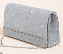 Bolsa De Noche Elegante. Bolso De Hombro Con Cadena Para Mujeres.